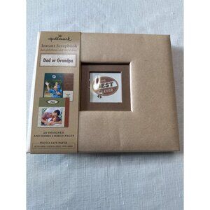 Hallmark Instant Scrapbook Dad Grandpa 20 Designed Embellished Pages Album New